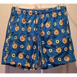 Party Sharks swim trunks sz L pineapples